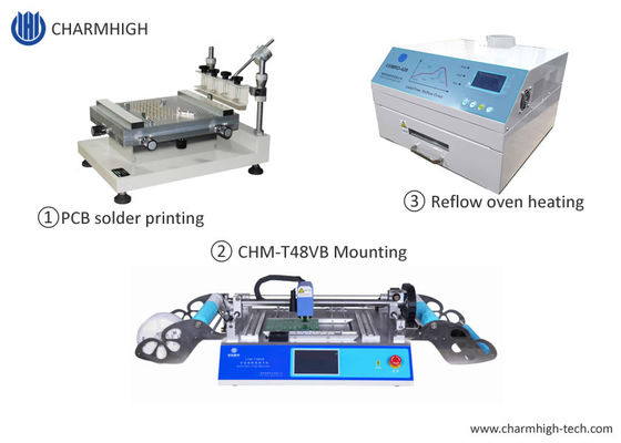 Printer Stensil Garis SMT Terpanas 3040 / CHMT48VB Mesin Pnp SMT / Oven Aliran Ulang 420